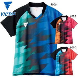 JTTA公認 ビクタス レディース V-LGS401 卓球 靴 ウェア 競技 トップス 半袖 吸汗速乾 運動 スポーツ ブルー レッド 青 赤 ピンク 送料無料 VICTAS 512402