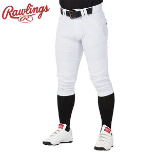 ローリングス ジュニア キッズ ジュニア用 4D8+PLUS ウルトラハイパーストレッチパンツ ショートフィット 野球 ウェア ボトムス ユニフォーム 練習着 ホワイト 白 送料無料 RAWLINGS APP14S01J