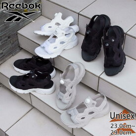 リーボック メンズ レディース INSTAPUMP FURY SANDAL インスタ ポンプフューリー サンダル サンダル 靴 シューズ スポーツサンダル ホワイト 白 ブラック 黒 送料無料 Reebok 100251110