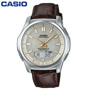 国内正規品 カシオ メンズ 時計 ウォッチ ソーラー充電 5気圧防水 標準電波受信 レザーバンド 海外旅行 シンプル 送料無料 CASIO WVA-M630L