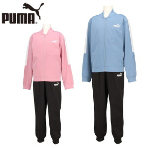 プーマ ジュニア キッズ ガールズ ポリ ベースボール スーツ G アパレル セットアップ 上下セット スーツ ジャージ トラックスーツ スポーツ スポーティー ブルー 青 送料無料 PUMA 687813