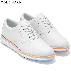 コールハーン レディース オリジナルグランド ショートウィング ゴルフ 競技 スパイクレス ショートウィング オックスフォード 歩きやすい 疲れにくい ホワイト 白 送料無料 COLE HAAN W27601