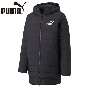 プーマ ジュニア キッズ ESS パデッド 中綿 コート 120-160cm アパレル 防水 防風 防寒 通気性 フルジップ サイドポケット フリース裏地 ブラック 黒 送料無料 PUMA 672677