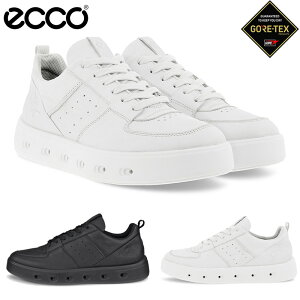 �G�R�[ ���f�B�[�X STREET 720 W �X�j�[�J�[ �C �V���[�Y �{�v ���U�[ GORE-TEX �S�A�e�b�N�X �J�����p ���� �h�� �V���v�� �J�W���A�� �z���C�g �� �u���b�N �� �������� ECCO 209713