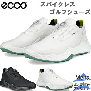 �G�R�[ �����Y ECCO M GOLF BIOM H5 �o�C�I�� �S���t �S���t�V���[�Y �X�p�C�N���X BOA �_�C���� �{�v �z���C�g �� �u���b�N �� �������� ECCO 138024