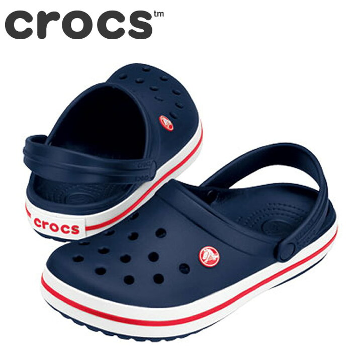 楽天市場 クロックス Crocs M メンズ クロッグサンダル Crocband 84 クロックバンド 84 バックストラップ ジビッツホール 大きいサイズ対応28 0cm ネイビー 靴 チヨダ楽天市場店