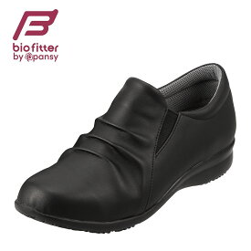 【全品P10倍！24日&25日20:00～4H限定】バイオフィッター バイパンジー Bio FitterBFL2735 レディース スリッポン カジュアルシューズ フラットソール 軽量 抗菌 防臭 大きいサイズ対応 25.0cm ブラック