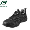 【全品P10倍！6日〜9日まで】バイオフィッター スポーツ biofitter スニーカー BF-175 メンズ靴 靴 シューズ 5E相当 ウォーキングシューズ ローカットスニーカー 軽量 運動 スポーツ ジム レースアップ 幅広 5E ゆったり ブラック