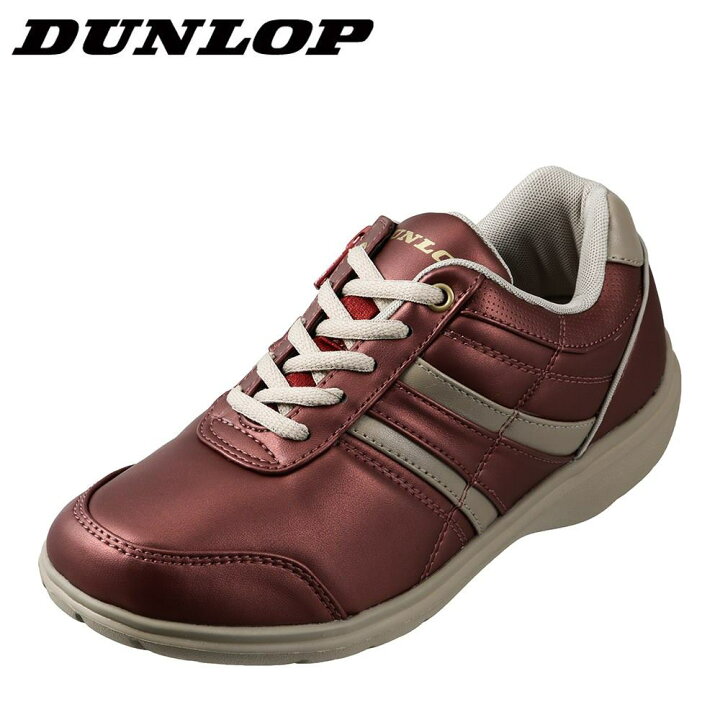 楽天市場 ダンロップ Dunlop Df033 レディース靴 4e相当 カジュアルシューズ 軽量 軽い 幅広 4e ウォーキング 散歩 パールレッド 靴 チヨダ楽天市場店