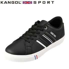 カンゴールスポーツ KANGOL SPORT KG1010 メンズ靴 2E相当 スニーカー 軽量 軽い カップインソール 大きいサイズ対応 ブラック