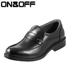 オンアンドオフ ON&OFF 422 メンズ靴 靴 シューズ 4E相当 ビジネスシューズ 防水 雨の日 幅広 4E 小さいサイズ対応 ブラック