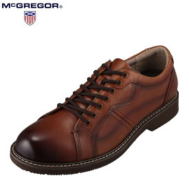 マックレガー McGREGOR MC8025 メンズ靴 靴 シューズ 3E相当 カジュアルシューズ 本革 レザー 軽量 軽い 小さいサイズ対応 ブラウン