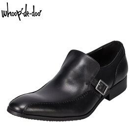 フープディドゥ whoop'-de-doo' 304352S メンズ靴 靴 シューズ 2E相当 ビジネスシューズ 本革 レザー 日本製 国産 スリッポン ブラック