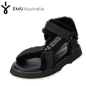エミュー EMU W12699 レディース靴 靴 シューズ 2E相当 スポーツサンダル シープスキン ムートン 厚底 大きいサイズ対応 ブラック