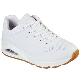 【10%OFFクーポン】スケッチャーズ SKECHERS 73690 レディース靴 靴 シューズ 2E相当 スニーカー UNO ウノ エアークッション クッション性 ローカット ホワイト
