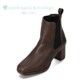 アースミュージックアンドエコロジー earth music&ecology EM-812 レディース靴 靴 シューズ 3E相当 ショートブーツ サイドゴアブーツ ミドル丈ブーツ ストーム 厚底 スクエアトゥ クロコPU 人気 ブランド おしゃれ ダークブラウン