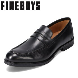 ファインボーイズ FINE BOYS FB932 メンズ靴 靴 シューズ 3E相当 ビジネスシューズ 本革 コインローファー スリッポン 耐久性 防滑 通勤 仕事 革靴 やわらかい 履きやすい ブラック