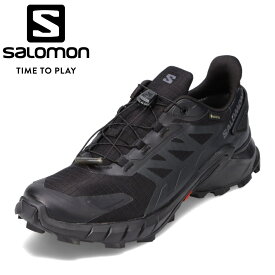 サロモン SALOMON L41731600 メンズ靴 靴 シューズ 2E相当 トレイルランニングシューズ アウトドアシューズ 防水 雨の日 晴雨兼用 グリップ力 ホールド力 快適性 トレラン 運動 スポーツ ローカットスニーカー ウォーキング フィットネス ジム ブラック