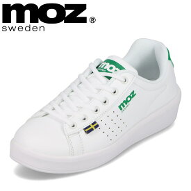 モズ スウェーデン MOZ sweden MOZ-2961 レディース靴 靴 シューズ 2E相当 ローカットスニーカー コートスニーカー 軽量 軽い シンプル 人気 ブランド グリーン