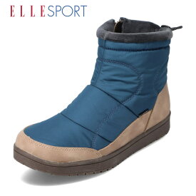 エルスポーツ ELLE SPORT ESP12562 レディース靴 靴 シューズ 3E相当 ショートブーツ ナイロンブーツ グリップソール 防滑 滑りにくい 撥水 雨の日 晴雨兼用 内側ファスナー 履きやすい アウトドア キャンプ 旅行 ブルー