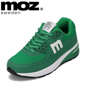 モズ スウェーデン MOZ sweden MOZ-920 レディース靴 靴 シューズ 2E相当 ローカットスニーカー エアソール クッション性 ロゴ シンプル 人気 ブランド グリーン