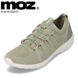 モズ スウェーデン MOZ sweden MOZ-61801 レディース靴 靴 シューズ 2E相当 スリッポン スニーカー 履きやすい スリッポンタイプ ニュアンスカラー おしゃれ 人気 ブランド カーキ