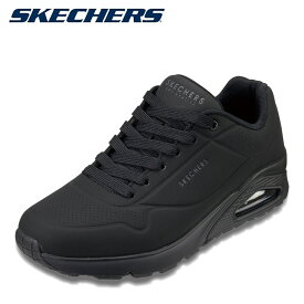 スケッチャーズ SKECHERS 52458 メンズ靴 靴 シューズ 3E相当 スニーカー ローカットスニーカー UNO - STAND ON AIR エアクッション クッション 衝撃吸収 人気 ブランド ブラック