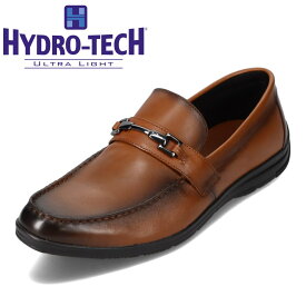 ハイドロテック ウルトラライト HYDRO TECH HD1512 メンズ靴 靴 シューズ 3E相当 ビットローファー ドライビングシューズ 軽量 防滑 抗菌 ロングノーズ モカシン おしゃれ スリッポン ビジネス カジュアル ダークブラウン