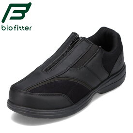 バイオフィッター biofitter BF4402 メンズ靴 靴 シューズ 4E相当 スリッポン ローカットスニーカー 撥水 幅広 ゆったり 抗菌 防臭 反射材 履きやすい 紐なし ブラック