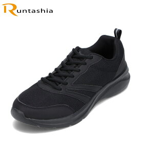 ランタシア RUNTASHIA RT-7133 メンズ靴 靴 シューズ 3E相当 ランニングシューズ スポーツシューズ 軽量 軽い ローカットスニーカー 運動 ウォーキング ジョギング 屈曲性 ブラック