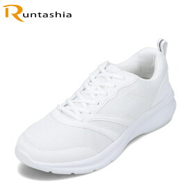ランタシア RUNTASHIA RT-7133 メンズ靴 靴 シューズ 3E相当 ランニングシューズ スポーツシューズ 軽量 軽い ローカットスニーカー 運動 ウォーキング ジョギング 屈曲性 ホワイト