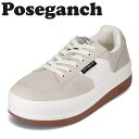 【全品P5倍！6日〜9日まで】ポーズガンツ スニーカー レディース 厚底スニーカー ローカットスニーカー ボリュームソール 韓国 ファッション 人気 ブランド おしゃれ POSEGANCH PG MUMMUM C.V モンモンキャンバス PG-001 グレー