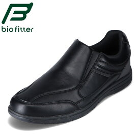 バイオフィッター biofitter BF-4602 メンズ靴 靴 シューズ 4E相当 スニーカー カジュアルシューズ スリッポン 防水 雨の日 晴雨兼用 反射材 ブランド シンプル 幅広 ゆったり ブラック