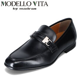 モデロヴィータ MODELLO VITA VT8011 メンズ靴 靴 シューズ 3E相当 ビジネスシューズ ビットローファー ドレスシューズ スリッポン コインローファー 通勤 オフィス 仕事 ブラック