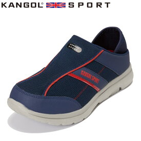 カンゴールスポーツ KANGOL SPORT KMH1504 メンズ靴 靴 シューズ 2E相当 スニーカー スリッポン キックバック 2WAY 軽量 軽い ローカットスニーカー 履きやすい 歩きやすい ネイビー