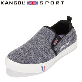 カンゴールスポーツ KANGOL SPORT KLS5314 レディース靴 靴 シューズ 2E相当 スニーカー スリッポン 軽量 軽い ウォーキング スポーツ 運動 ローカットスニーカー カップインソール ネイビー