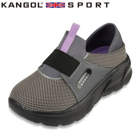 カンゴールスポーツ KANGOL SPORT KLH5456 レディース靴 靴 シューズ 2E相当 スニーカー スリッポン キックバック 2WAY ウォーキング スポーツ 運動 ローカットスニーカー アウトドア キャンプ グレー