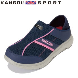 カンゴールスポーツ KANGOL SPORT KLH5504 レディース靴 靴 シューズ 2E相当 スニーカー スリッポン キックバック 2WAY 軽量 軽い ローカットスニーカー 履きやすい 歩きやすい ネイビー