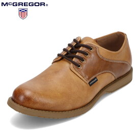 マックレガー McGREGOR MC9102 メンズ靴 靴 シューズ 3E相当 カジュアルシューズ アンティーク 防水 雨の日 晴雨兼用 ふかふか インソール キャメル