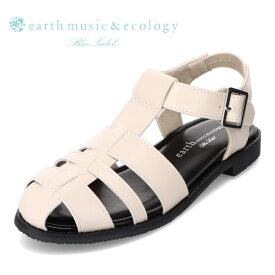 アースミュージックアンドエコロジー earth music&ecology EM-771 レディース靴 靴 シューズ 3E相当 サンダル グルカサンダル シンプル トレンド 人気 ブランド アイボリー