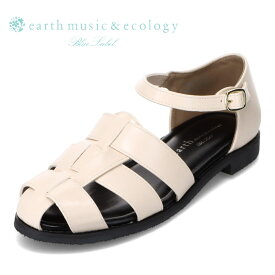 アースミュージックアンドエコロジー earth music&ecology EM-772 レディース靴 靴 シューズ 3E相当 サンダル グルカサンダル シンプル トレンド 人気 ブランド アイボリー