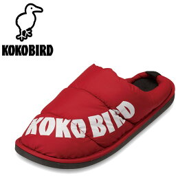 ココバード KOKO BIRD BMH1368 メンズ靴 靴 シューズ 2E相当 スリッパ サンダル ルームシューズ サボサンダル ふんわり ふわふわ ロゴ 人気 ブランド レッド