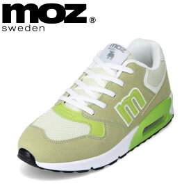 モズ スウェーデン MOZ sweden MOZ-9023 レディース靴 靴 シューズ 2E相当 スニーカー ローカットスニーカー エアーソール クッション ロゴ おしゃれ 北欧 人気 ブランド ライム