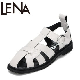 レナ Lena TS-2941 レディース靴 靴 シューズ 2E相当 サンダル グルカサンダル スクエアトゥ モード シンプル 定番 人気 アイボリー