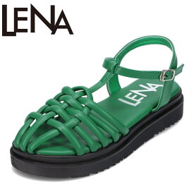 レナ Lena TS-28115 レディース靴 靴 シューズ 2E相当 サンダル ストラップサンダル トレンド モード シンプル 定番 人気 グリーン