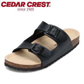 セダークレスト CEDAR CREST CC-2105 レディース靴 靴 シューズ 2E相当 サンダル フラットサンダル 柔らかい フットベット シンプル バックル 人気 ブランド ブラック