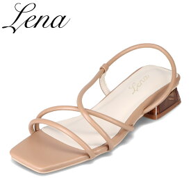 レナ Lena TS-370 レディース靴 靴 シューズ 2E相当 サンダル ストラップサンダル クリアヒール ローヒール 夏 おしゃれ 人気 ブランド キャメル