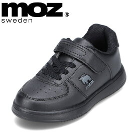 モズ スウェーデン MOZ sweden MOZ-21011 キッズ靴 子供靴 靴 シューズ 2E相当 スニーカー キッズシューズ ローカットスニーカー ベルト 履きやすい 脱ぎやすい 人気 ブランド ブラック
