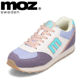 モズ スウェーデン MOZ sweden MOZ-900 レディース靴 靴 シューズ 2E相当 スニーカー ローカットスニーカー ニュアンスカラー くすみカラー ロゴ シンプル 人気 ブランド パープル