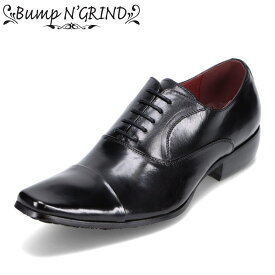 バンプアンドグラインド Bump N' GRIND BG-6031 メンズ靴 靴 シューズ E相当 ビジネスシューズ 革靴 本革 レザー オフィス 通勤 セレモニー ロングノーズ スタイリッシュ 人気 ブラック